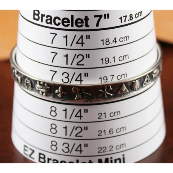 Retired James Avery Christian Symbols Bangle Bracelet Sterling Silver - READ - Picture 9 of 9